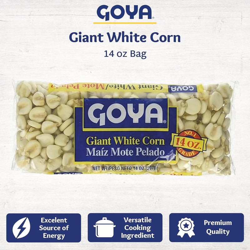 Goya Giant White Corn, Whole White Corn, Dried White Corn Grains, 14oz - Image 3